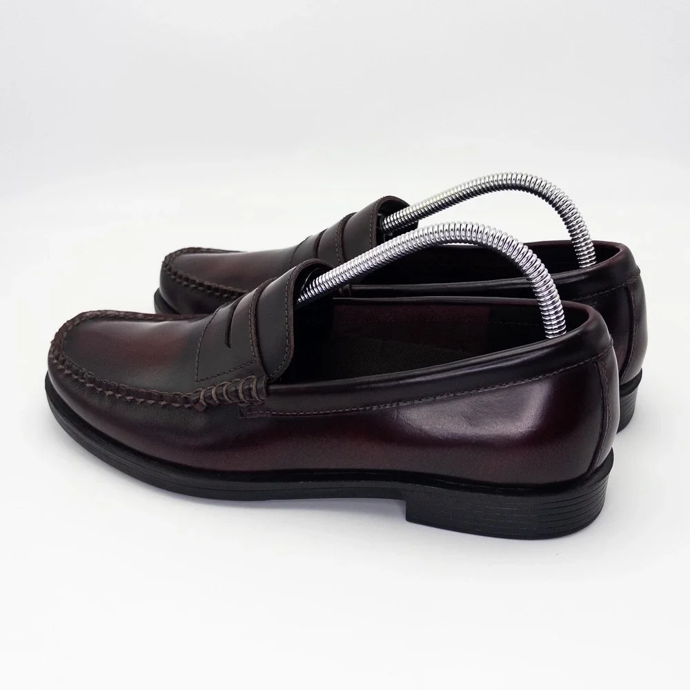 Rockport APM7438E Men's Penny Loafers Cordovan Burgundy Leather 8.5M